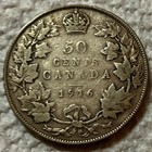 1916 Canada - 50 Cents   Half Dollar - George V -  925 Silver -  35 Oz - Km  25