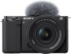 Sony Alpha Zv-e10 Vlog Camera Kit Black - Aps-c Mirrorless Interchangeable Lens