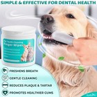 Pet Teeth Cleaning Wipes For Dogs   Cats  Dental Finger Pads Pearl-embossed