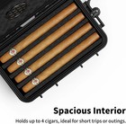 Cigar Humidor  Clgcraft Travel Cigar Humidor Box- Portable Cigar Case With Humid