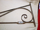 Antique Vintage Wrought Iron Double Sided Hanging Sign Bracket Large 34  Long