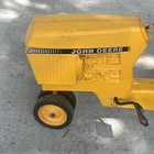 Vintage 1970 s Yellow Ertl John Deere Toy Riding Tractor   Trailer