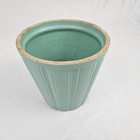 Jadeite Roseville Planter Pot Art Pottery Aqua Vintage Mid-century Modern 