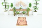 Turkish Door Mat Small Rug 2x3 Hand-knotted Vintage Oushak Mini Rug Carpet 908