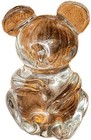 Vintage Clear Glass Hand Blown Koala  Or Mouse 3    Collectible Figurine 