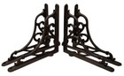 Set Of 4 New Antique-victorian Style Cast Iron Shelf Brackets  9  X 9  Hangers 