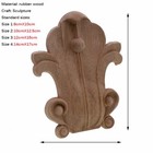 Wood Carving Furniture Stigma Wall Decal Bed Windows Applique Cabinet Figurines