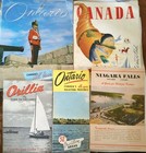Huge Lot 1950 s Travel Brochures Maps Post Cards Business Cards Guides More 