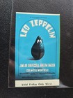 1969 Led Zeppelin Ticket Fillmore Bill Graham Presents Winterland Vintage 