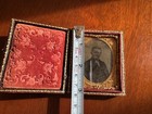 Antique Victorian Ambrotype Photo In Case - Man
