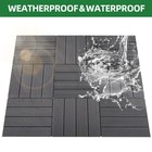 Diy Interlocking Deck Tiles 9pcs - Waterproof Outdoor And Indoor Flooring