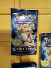 Lot Of 5 Pokemon Xy Evolutions Booster Packs Factory Sealed        Raichu Art Rare