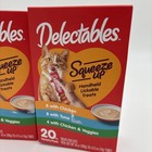 Delectables Squeeze Up Lickable Cat Treat Variety Pack  40ct Total 0 5oz Tubes