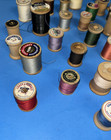 Vintage Wooden Wood Thread Spools Lot Of 50 Variety Color   Manufacturer