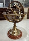 Antique Brass Engraved Armillary 12   Tabletop Nautical Sphere World Armillary