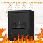 3 0 Cu Ft Fireproof Waterproof Home Safe Digital Keypad Anti Theft Security Box