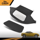 Fit For 1990-2005 Mazda Miata Black Convertible Soft Top With Plastic Window