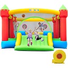 15x12ft Commercial Bounce House Inflatable Bouncer Jump Castle With Slide Blower