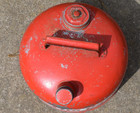 Vintage Eagle   The Gasser  2 1 2 Gallon Red 26 Guage Steel Gas Can Usa