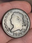1814 Crosslet 4 Classic Head Large Cent Choice Good Details Damaged