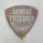 Vintage Georgia Forestry Commission 3 75    Patch Red White Embroidered Triangle