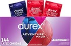Condoms Variety Adventure Pack  Mix Of Durex Extra Sensitive Smooth   Stimulatin
