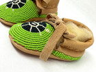 Native American Beaded Baby Infant Moccasins Handmade Leather