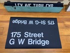 Ny Nyc Subway Roll Sign 175th Street George Washington Bridge Upper Manhattan