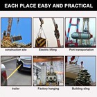 2pack 6ft X 2in Nylon Heavy Duty Flat Loops Web Lifting Sling Tow Straps 9000lbs