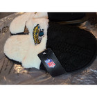 Nfl Slipper Womens Large Black Slip On Cable Knit Soft Comfort Flat Casual Wear