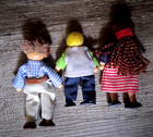 Melissa   Doug Wooden Toy Flexible Figures Toy Family - Lot Of 3