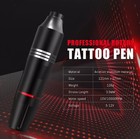 Wireless Tattoo Pen Machine Kit Complete With Power Supply Ink 10pcs Needles