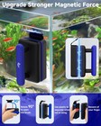 Magnetic Aquarium Fish Tank Glass Cleaner  Dual-blades Algae Scraper Glass Clean