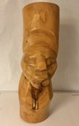 Vintage Wooden African Tribal Mask Figure Hand Carved Wall Decor Lot Of 2-11    