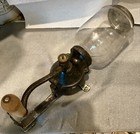 Antique Original Arcade Crystal No  3 Cast Iron Wall Mount Coffee Grinder