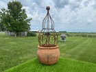 28  Miss Betty Ball Topiary Flower Trellis  Wrought Iron Plant Climber