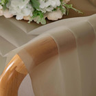 Chyhomenyc Taupe Sheer Curtains 84 Inches Long 2 Panels Set- Light Filtering Cur