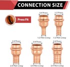 1 2  Copper Press X 1 2  Pex Crimp Coupling Adapter  pack Of 10 