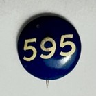 Hudson Motor Car Co Essex Coach 595 0 5  Tin Litho Pinback Button 1920s