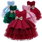 Flower Girls Princess Dress Baby Kids Wedding Bridesmaid Party Lace Prom Dresses