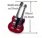 Double Necks 6   12 String Electric Guitar Glossy Finished Bone Nut Solid Body