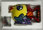 Romero Britto Teapot Colorful Ceramic Fish 2011 Giftcraft 14072