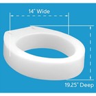 Carex Toilet Seat Riser Elongated Raised Toilet Seat Adds 3 5  To Toilet Height