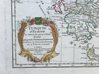 Greece Turkey Balkans 1762 Jean Janvier Large Antique Map In Colors