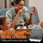 Mini Donut Maker Machine  Electric Mini Bundt Cake Pan  Bake 6 Bundt Doughnut   