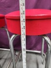 2 Vintage Industrial Bar Stools Pair 30    Swivel Metal Mfg Corp Philadelphia