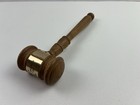 Wooden 12 75  Gavel Judge Legal Auctioneer Vtg