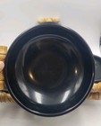 Set Of 5 Vntg K  Lamoyne Ebonyte Collection Black Melmac   Bamboo Bowls