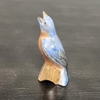 Signed 2002 Eastern Bluebird Ceramic Pie Bird Vent Funnel Hand Painted 3   