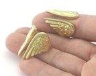 Angel Wings Adjustable Statement Ring Raw Brass 6 - 8 Us Inner Size 4286 